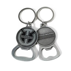 Porte-clés décapsuleur manuel portable multifonctionnel en zinc émaillé 3D moulé sous pression, écologique, avec logo personnalisé et robuste - Product Image 4