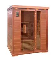 Mini sauna de madera con infrarrojo lejano, KN-003B, Canadá