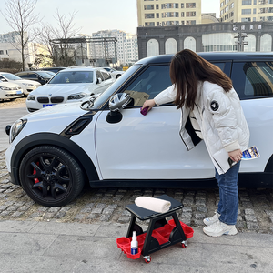 Siège de mécanique à roulettes pour tabouret de voiture robuste avec plateau organisateur de support de rangement - Product Image 6
