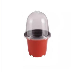 Pot de semis en plastique dur PET épaissi de 3,5/4/5/6 pouces, écologique, avec valve de respiration réglable, dôme pour jardin d'intérieur - Product Image 4