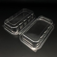Boîtes d'emballage de pâtisserie beignet en plastique PET transparent Blister en plastique boulangerie suisse rouleau conteneurs à clapet