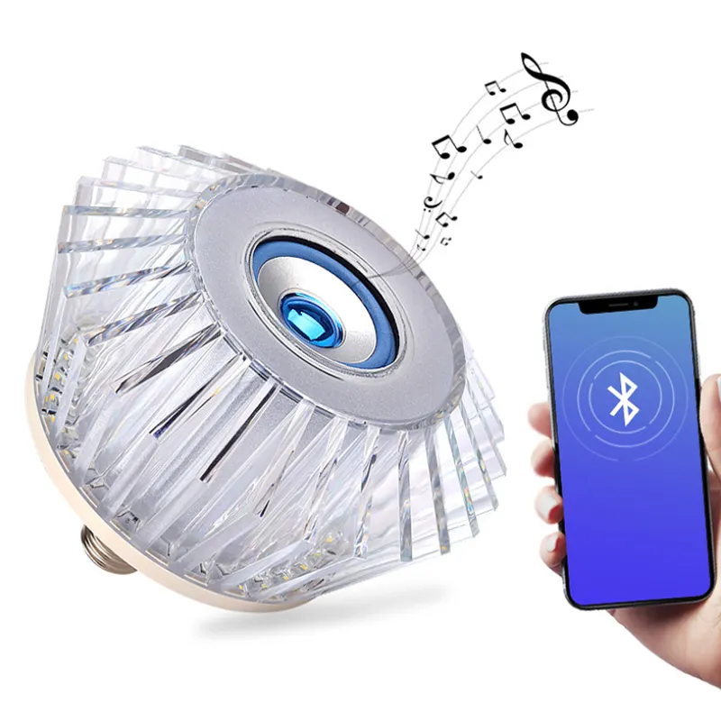 Crystal Smart LED BT Music Bulb RGB E27 Remote Control Led for bedroom home flush mount bathroom ceiling light