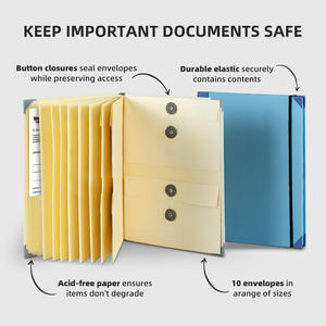 Borsa Portadocumenti AMARUI Manila <span class=keywords><strong>A4</strong></span> Personalizzata con Stampa UV, Rilegatura Colorata per Organizzare Documenti Importanti e Certificati di Nascita OEM - Product Image 2