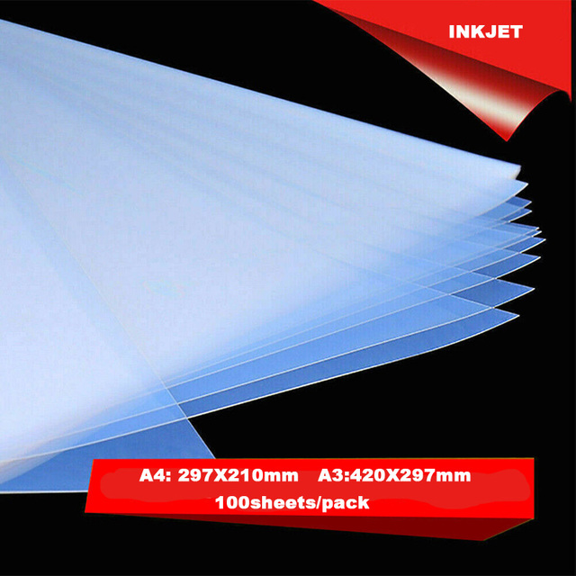 Wholesale A3 A4 Transparent PET Film or PET Sheet Waterproof Transparent Film