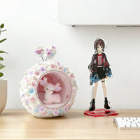 Support de Présentation en Acrylique Transparent pour Figurines de Collection, Vente en Gros OEM Usine, Idéal pour Jouets de Designer et Articles d'Anime