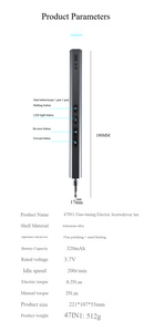 Ensemble de tournevis électrique <span class=keywords><strong>sans</strong></span> <span class=keywords><strong>fil</strong></span> rechargeable à haute précision 47 en 1 pour la réparation de téléphones, d'ordinateurs portables et de bricolage - Product Image 5