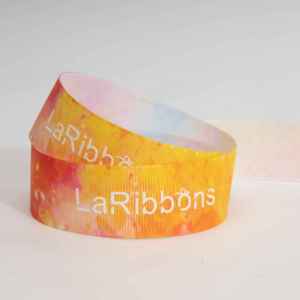 Cinta de Grosgrain con Estampado de Salpicaduras de Acuarela Arcoíris, Cinta Multicolor Vibrante para Lazos de Pelo para Niños, Manualidades DIY - Product Image 4