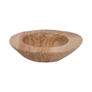 Bol décoratif en teck rond pour table basse et comptoir de cuisine, décoration intérieure - Product Image 3