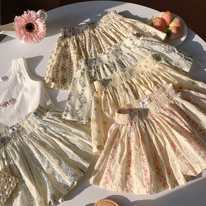 XT2026 Short à volants fleuri pour bébé et jeune enfant fille, design coréen, pour l'été, vente en gros - Product Image 6