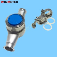 Débitmètre à serrage rapide DN25 du fabricant d'origine, en acier inoxydable 304/316L, homologué CE R160, abordable pour système d'extinction d'incendie