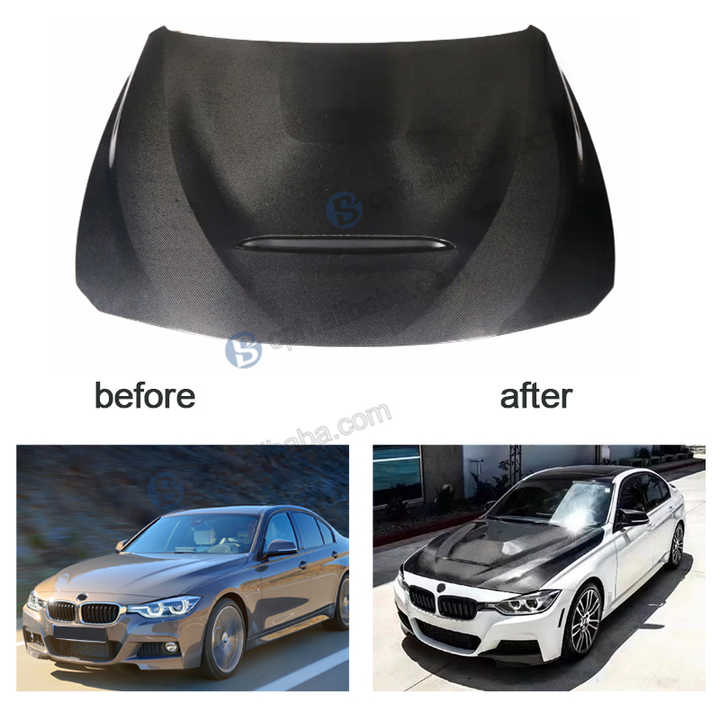 Car Decor Parts GTS Style Carbon Fiber Hood for BMW 3 Series