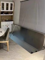 Plafond de garage escamotable automatique avec moteur robuste pour rangement domestique en sous-sol