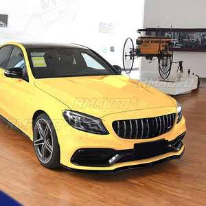 Pour Mercedes Benz Classe C W205 S205 2015-2022 C63 AMG : Lame de pare-chocs avant, séparateur, diffuseur, kit carrosserie, protection de pare-chocs - Product Image 4