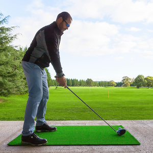 Tapis de frappe de <span class=keywords><strong>golf</strong></span> en gazon artificiel avec tee en caoutchouc orange, base robuste multi-positions, entraînement intérieur/extérieur - Product Image 3