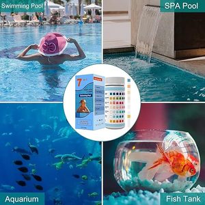 <span class=keywords><strong>Bandelettes</strong></span> de <span class=keywords><strong>test</strong></span> pour <span class=keywords><strong>piscine</strong></span> 7 en 1, testeur d'eau pour <span class=keywords><strong>piscine</strong></span>, spa et jacuzzi - Product Image 4