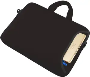 Manga para estojo de laptop de 17 polegadas, adequada para notebooks, samsung lenovo dell, com bolso, alça de transporte e alça de ombro, para laptop 16-17.3 hp