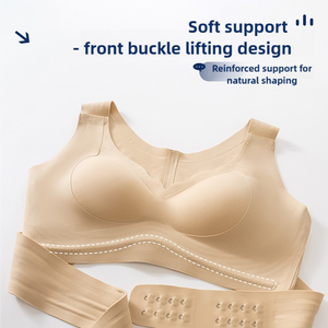 Sujetador deportivo inalámbrico para mujer con cierre frontal, realce y corrección de espalda, que estiliza y previene la flacidez. - Product Image 3