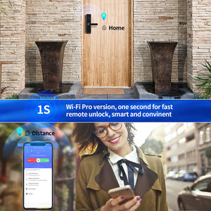 Cerradura Inteligente con Huella Digital y WiFi Tuya, Cerradura <span class=keywords><strong>de</strong></span> Manija Esférica sin Llave para Apartamento, Hogar, Oficina, Hotel, Fácil Instalación - Product Image 5