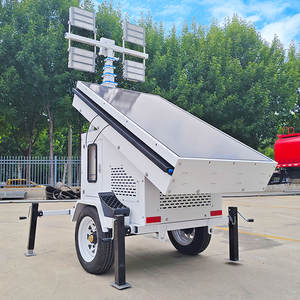 Nuovo arrivo torre di illuminazione solare di 360 gradi di rotazione Mobile 4*100W LED 9M altezza torre di illuminazione con il prezzo di fabbrica - Product Image 2