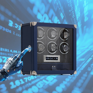 Nhà máy trực tiếp bán buôn 6-slot im lặng xem <span class=keywords><strong>Winder</strong></span> xoay hạt gỗ hộp hiển thị cho tự động đồng hồ - Product Image 3