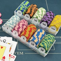 Jetons de Mahjong de Haute Qualité à Double Couleur Couronne |   Jetons de jeu de style carte pour salles de poker, Texas Hold'em et jeux de Mahjong