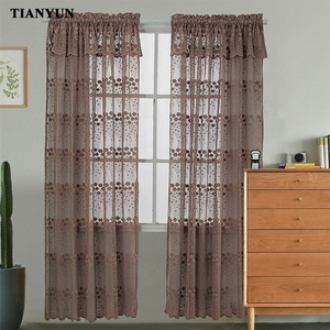 Hot Sale Product Arab Style Polyester Warp Knitted Jacquard Lace <strong>Curtain</strong> <strong>for</strong> <strong>Kitchen</strong> Window - Product Image 3