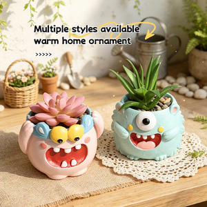 <span class=keywords><strong>Pot</strong></span> <span class=keywords><strong>de</strong></span> fleurs en résine artisanale, monstre mignon et moche, motif dessin animé, <span class=keywords><strong>grand</strong></span> œil, pour plantes succulentes, décoration <span class=keywords><strong>de</strong></span> jardin, <span class=keywords><strong>pot</strong></span> créatif, cadeau - Product Image 1