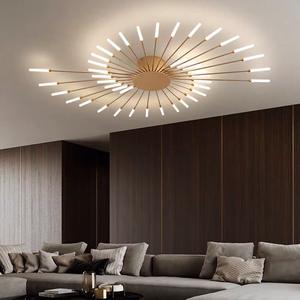 Hot Sale <b>Modern</b> Fireworks Design Ultra-Thin <b>Ceiling</b> Lamp Creative Acrylic Chandelier <b>Light</b> for Living Room Bedroom Iron Base - Product Image 4
