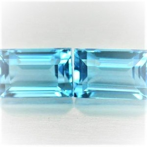 Haute qualité 2X4mm Baguette coupe naturelle bleu ciel topaze IGI certifié pierres précieuses en vrac à facettes prix d'usine en gros par pièce - Product Image 1
