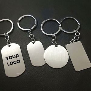 Wholesale Blank <b>Plain</b> Keychain Round Shaped Custom Laser Logo Luxury Souvenir Made Metal <b>Ring</b> for Printing Keychain Accessories - Product Image 1