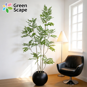 Albero di Laccio Artificiale Altamente Realistico <span class=keywords><strong>da</strong></span> 190 cm in <span class=keywords><strong>Vaso</strong></span>, Pianta Finta per Decorazione di Spazi Commerciali Interni - Product Image 1