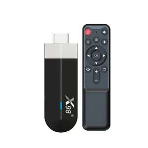 X98 S500 S905Y4 TV Fire Stick 4K Ultra HD mit 5G WiFi BT4.0 AV1 Streaming Media Player X98 Android 11.0 TV-Stick