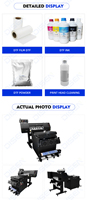 Impresora DTF Impresora Dtg de 70cm con agitador de polvo I3200 Cabezal de impresión Roll-to-Roll Camiseta Impresión de ropa de transferencia de calor