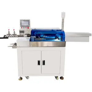 Double side dip tinning machine double head wire cutting stripping and soldering