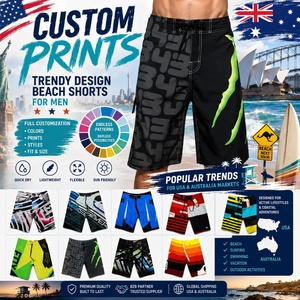 Polyester Nylon Bali Indonesia Kuta Sports Swim <strong>Trunks</strong> Beach Board Shorts Phantom Boardshorts Surf Pants <strong>for</strong> <strong>Men</strong> Printed - Product Image 2