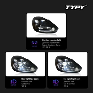 Feux de phares de voiture TYPY pour Porsche Cayenne 958.2 2015-2017 Lampes de voiture LED Feux de jour Feux de direction dynamiques - Product Image 3