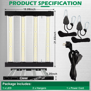 LUCIUS Black <b>Label</b> 240W Full Spectrum LED Grow Light for Indoor Plant Growth with Dimmable Control - Product Image 3