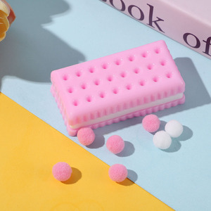 Jouet anti-stress en silicone en forme de sandwich/biscuit, aliment simulé, à rebond lent, pour enfants - Product Image 3