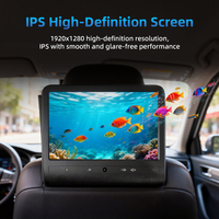 Écran TV publicitaire pour siège arrière de taxi 10,1 pouces, haute clarté, DC9-24V, BT, USB, Android, Internet mobile, moniteur d'appui-tête pour passagers