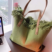 Bolsa Tote Multifuncional de Lona de Algodón, Diseño de Moda Extra Grande, Bolsa de Algodón