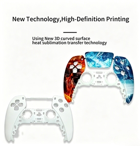 Carcasas de Repuesto para Control de <span class=keywords><strong>PS5</strong></span> Sublimables, 2 Estilos de Carcasas en Blanco Compatibles con Impresión Personalizada con tus Propias Imágenes - Product Image 6