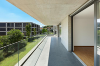Système de garde-corps en aluminium Reilbu en forme de U avec un design moderne pour les escaliers extérieurs et les garde-corps de terrasse