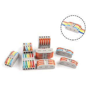 4p for PCT <b>Soft</b> Hard Quick Connect <b>Wire</b> Joint Terminal Block Building Quick Connect 4PIN Connector for Power Parallel Connecting - Product Image 6