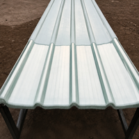 Stoßfeste Industrielle Glasfaser-Wellplatten Leichtgewichtige Transparente Dachziegel