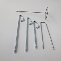 Coil Style Steel Safety Pin for Furniture Crimp Style Fastener