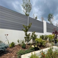 Clôture frontalière pour gazon ciment terre WPC bois Composite confidentialité latte porte panneau Offre Spéciale construction clôture