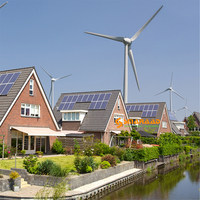 Meilleure vente SD-100KW éolienne horizontale Système d'alimentation hybride solaire à énergie alternative Système de production d'énergie éolienne
