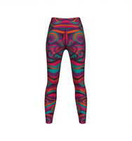 Pantalones de Yoga para Mujer, Antibacterianos, de Secado Rápido, Transpirables, Colores y Logotipo Personalizados, Poliéster y Elastano, Impresión Sublimada