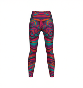 Pantalons de yoga pour femmes - Antibactériens, séchage rapide, respirants, couleurs et logo personnalisés, polyester et élasthanne, impression sublimée - Product Image 1