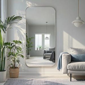 Tùy Chỉnh Lớn Hiện Đại Bevel Cạnh Bạc Glass Mặc Quần Áo Tường Gương Cho Phòng Tắm Hiện Đại Trang Trí Gương Linh Hoạt Cho Phòng - Product Image 4